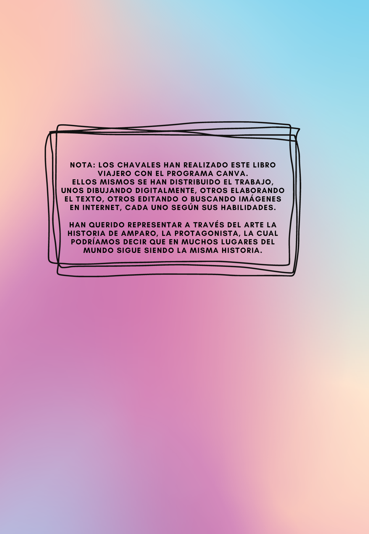 Programa para el fomento de la lectura en ni os, ni as y adolescentes con sordera. Este Proyecto se desarrolla desde el a o 2013, gracias al patrocinio del Ministerio de Cultura contando asimismo con la cofinanciaci n de la Fundaci n ONCE. Las Asociaciones participantes realizan Talleres de Lectura dirigidos a ni os y adolescentes con sordera (de 5 a 18 a os). Cuento juvenil ganador del  “Libro Viajero" 2023-24,  presentado por un grupo de j venes con sordera de ASPAS de Valencia de edades comprendidas entre los 13 y 17 a os.