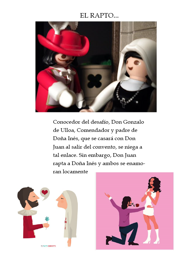 Dibujo de Sancho Panza montando a caballo sonriente  Viste de rojo con pantal n de dos colores   El caballo es de color gris y la cabeza marr n con lo que parece un accesorio para las orejas y el cuello de colores 