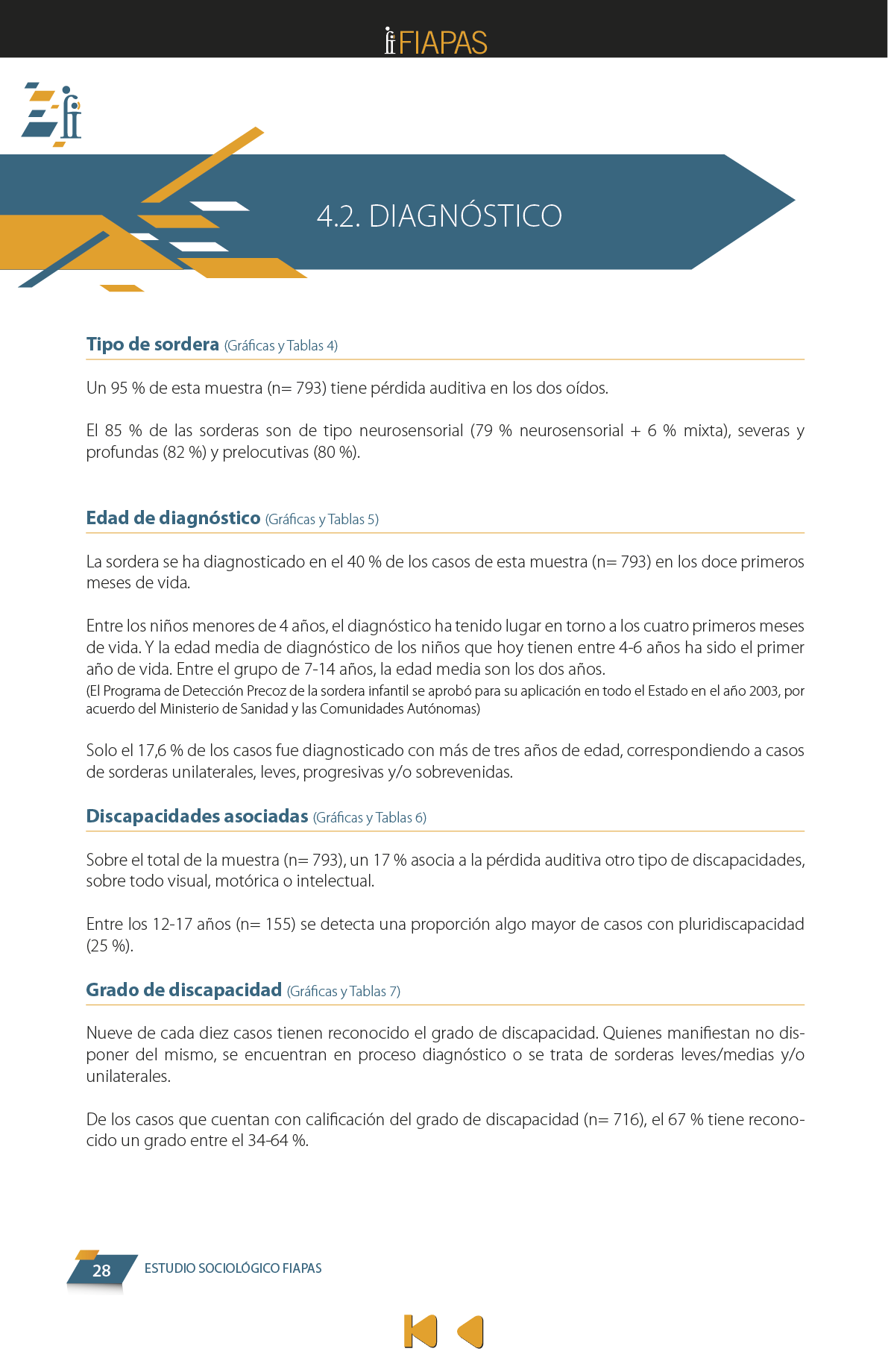 La presente publicación contiene los resultados más significativos entre los encontrados en el Estudio Sociológico promovido por FIAPAS, en el marco del convenio de colaboración firmado en 2017 con el entonces Ministerio de Educación, Cultura y Deporte y, en 2018, con el actual Ministerio de Educación y Formación Profesional, que ha contado asimismo con la cofinanciación de la Fundación ONCE  