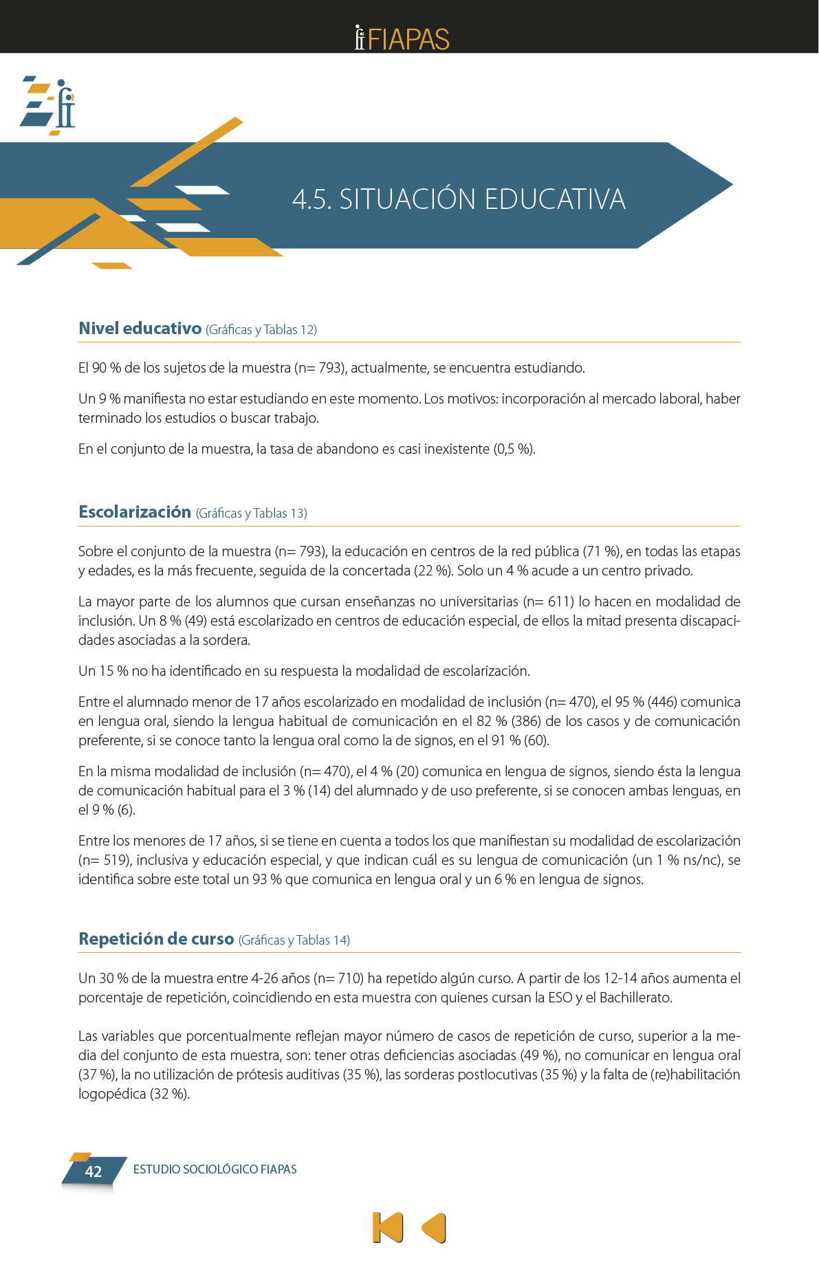 La presente publicación contiene los resultados más significativos entre los encontrados en el Estudio Sociológico promovido por FIAPAS, en el marco del convenio de colaboración firmado en 2017 con el entonces Ministerio de Educación, Cultura y Deporte y, en 2018, con el actual Ministerio de Educación y Formación Profesional, que ha contado asimismo con la cofinanciación de la Fundación ONCE  