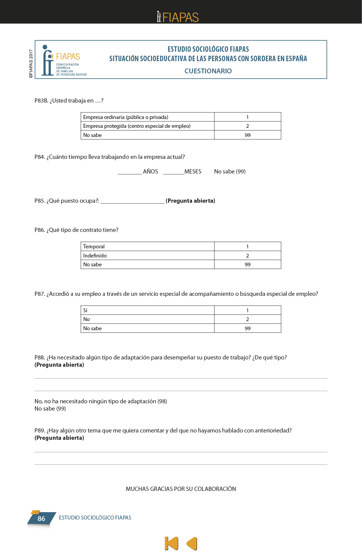 La presente publicación contiene los resultados más significativos entre los encontrados en el Estudio Sociológico promovido por FIAPAS, en el marco del convenio de colaboración firmado en 2017 con el entonces Ministerio de Educación, Cultura y Deporte y, en 2018, con el actual Ministerio de Educación y Formación Profesional, que ha contado asimismo con la cofinanciación de la Fundación ONCE  