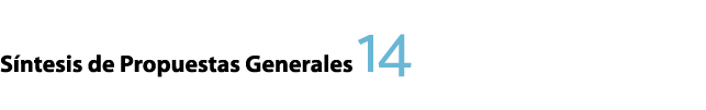 Síntesis de Propuestas Generales 14