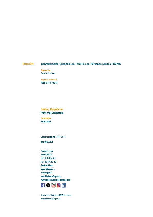 Memoria de actividades FIAPAS