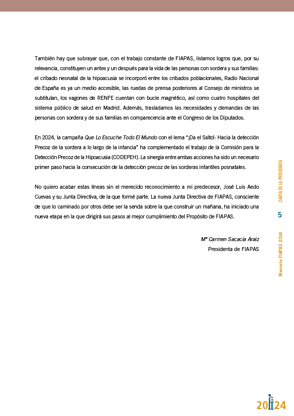 Memoria de actividades FIAPAS
