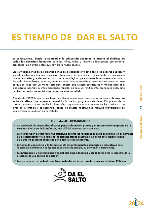 Memoria de actividades FIAPAS