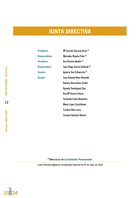 Memoria de actividades FIAPAS