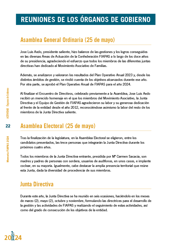 Memoria de actividades FIAPAS