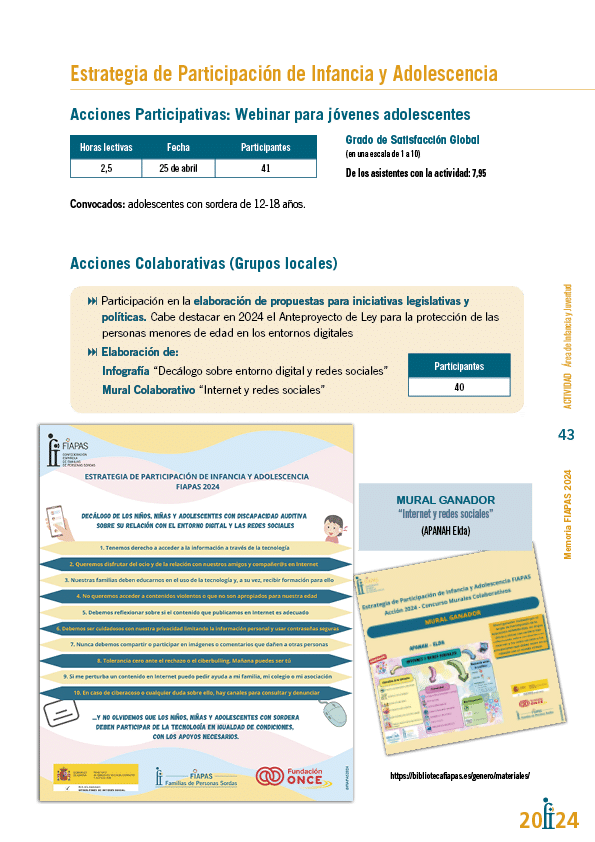 Memoria de actividades FIAPAS