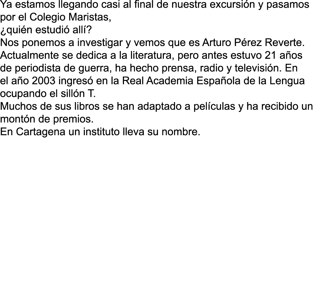 Ya estamos llegando casi al final de nuestra excursi n y pasamos por el Colegio Maristas, ¿qui n estudi all ? Nos po...