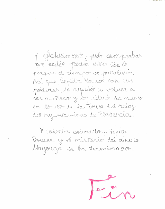 Texto manuscrito por el autor 