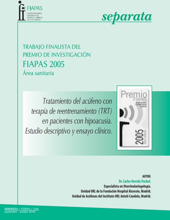 Finalista del Premio FIAPAS 2005 (Área de Sanidad)