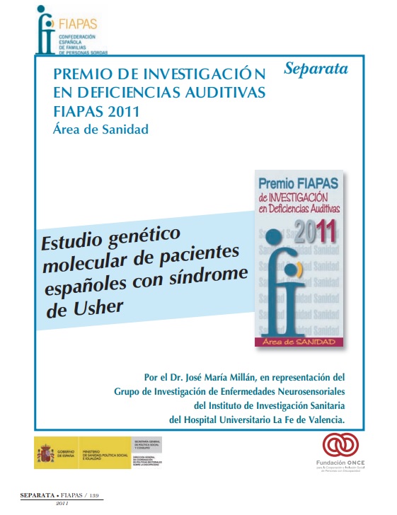 Premio FIAPAS  2011 (Área de Sanidad)