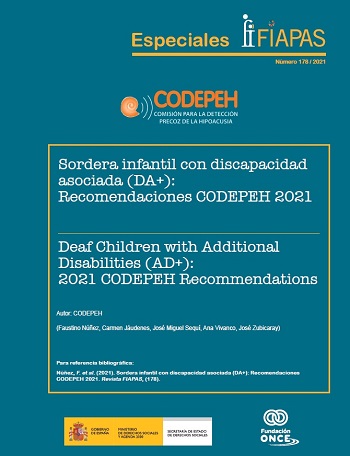 Sordera infantil con discapacidad asociada (DA+): Recomendaciones CODEPEH 2021