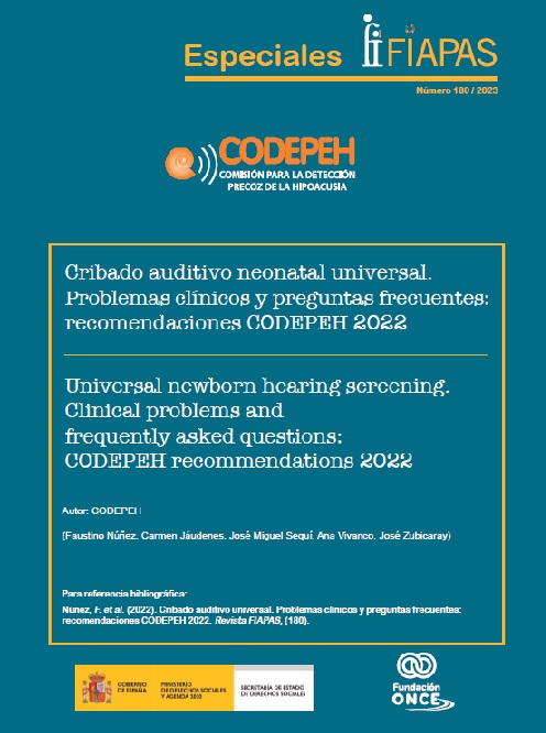 Cribado auditivo neonatal universal. Problemas clínicos y preguntas frecuentes: recomendaciones CODEPEH 2022