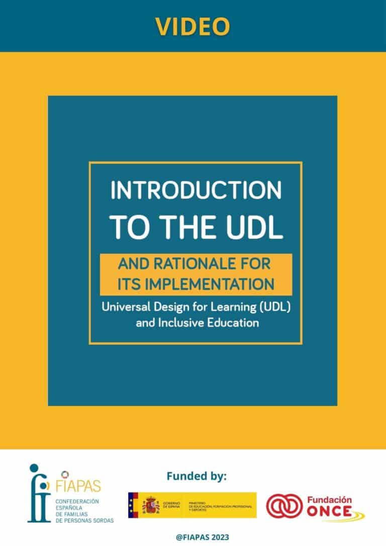 Video: Introduction to the UDL and rationale for its implementation. Universal Design for Learning (UDL) and Inclusive Education