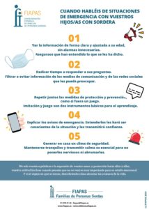 When discussing emergency situations with your deaf children