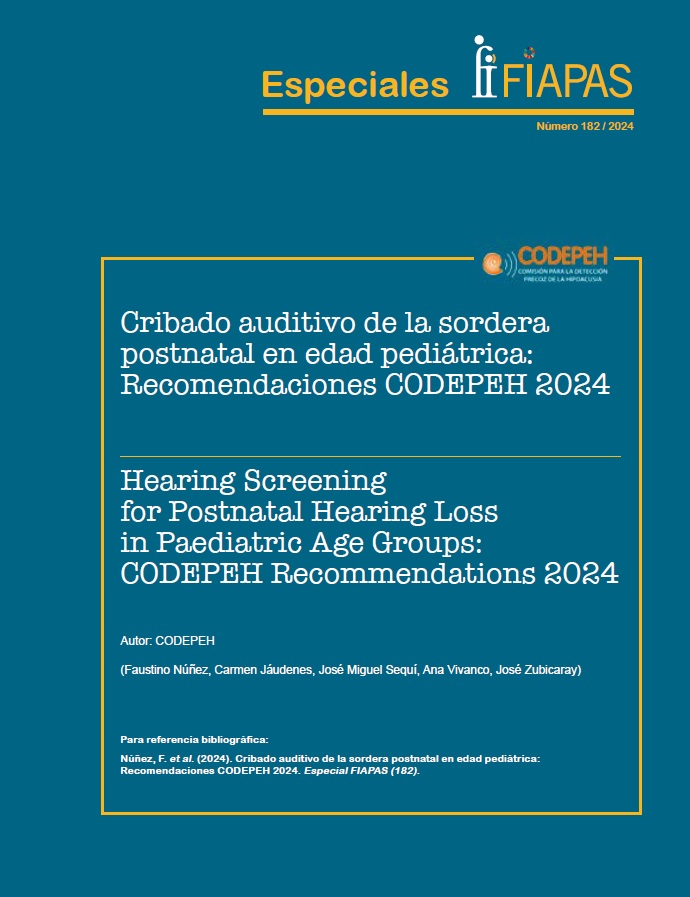 Cribado Auditivo de la Sordera Postnatal en Edad Pediátrica: Recomendaciones CODEPEH 2024