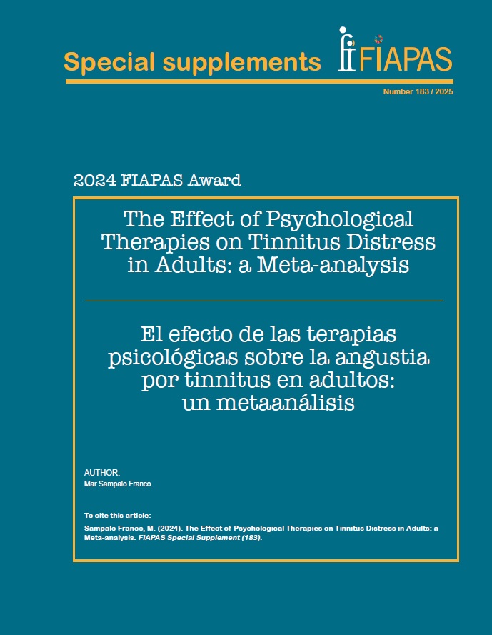 The effect of psychological therapies on tinnitus distress in adults: a meta-analysis