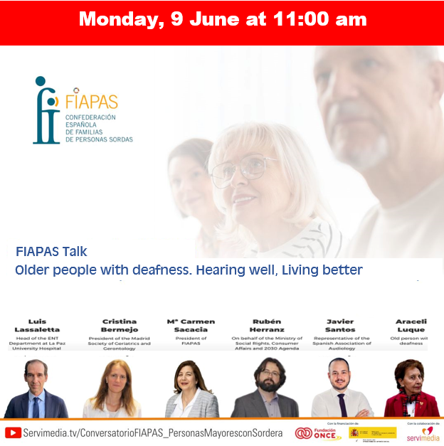 FIAPAS TALK: OLDER PEOPLE WITH DEAFNESS. HEARING WELL, LIVING BETTER